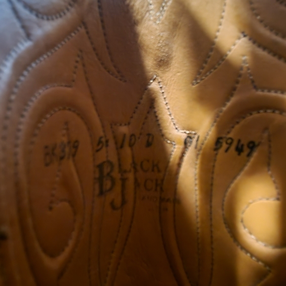 Blackjack Shoes Blackjack Cowboy Boots Goat Leather Size D Black